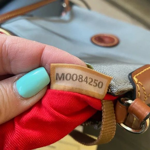 Dooney & Bourke Gray Canvas Pouchette Crossbody NWT - Picture 8 of 13